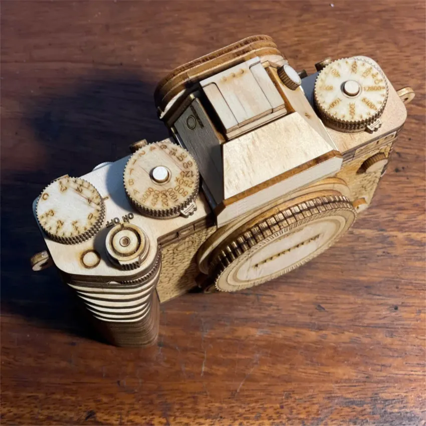 Real Scale C.FJ.XT5 Wooden Camera Assembly Model, Sharp Every Detail, 119-Step Assembly Wood Model, Creative Toy, Collectible Item, Vietnamese Souvenirs Real Scale C.FJ.XT5 Wooden Camera Assembly Model, Sharp Every Detail, 119-Step Assembly Wood Model, Creative Toy, Collectible Item, Vietnamese Souvenirs