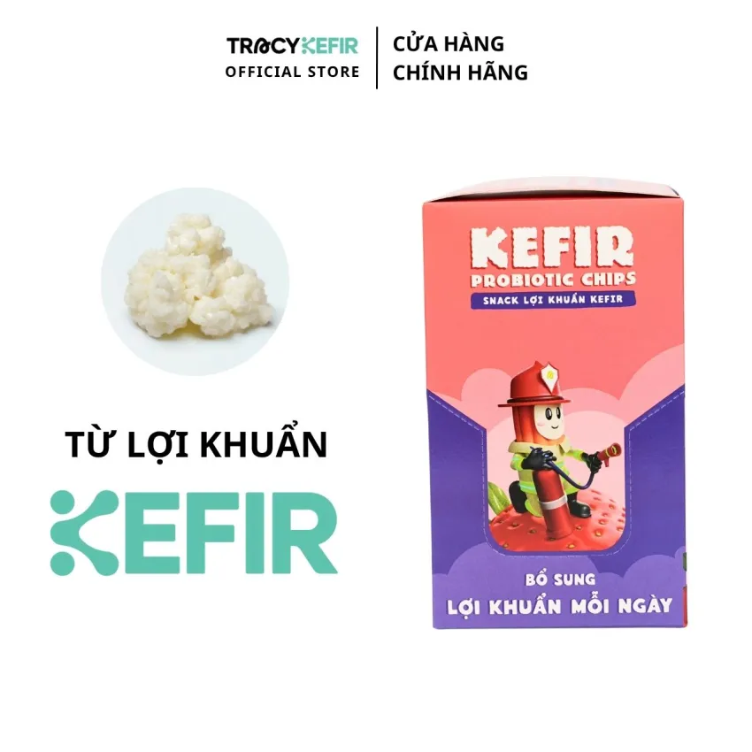 Hộp 5 Gói Snack Lợi Khuẩn Kefir Vị Dâu, Vị Ngon Đầy Dưỡng Chất, Ăn Vặt Lành Mạnh, Thực Phẩm Tốt Cho Cơ Thể, Quà Tặng Sức Khỏe Cho Cả Nhà, Quà Cho Bé Hộp 5 Gói Snack Lợi Khuẩn Kefir Vị Dâu, Vị Ngon Đầy Dưỡng Chất, Ăn Vặt Lành Mạnh, Thực Phẩm Tốt Cho Cơ Thể, Quà Tặng Sức Khỏe Cho Cả Nhà, Quà Cho Bé