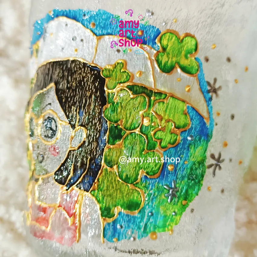 Custom Hand-Painted Portrait Glass Cup, Unfading Impression, Frosted Glass Cup, Personalized Glass, Souvenirs, Birthday Gift, Personalized Gift Custom Hand-Painted Portrait Glass Cup, Unfading Impression, Frosted Glass Cup, Personalized Glass, Souvenirs, Birthday Gift, Personalized Gift