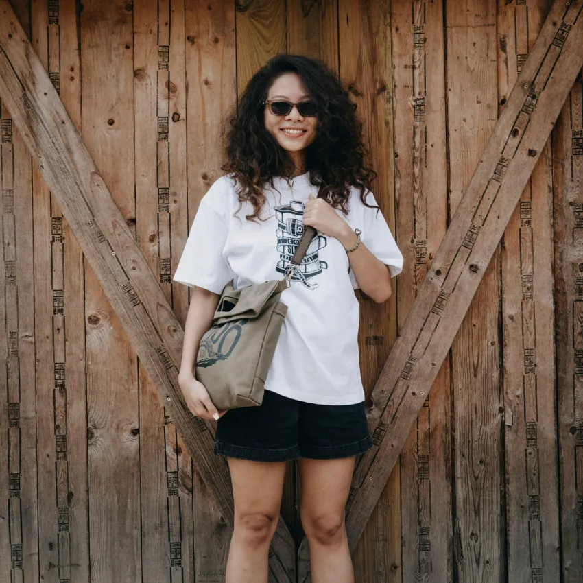 "Good Times Roll" White Cotton T-Shirt, Keep The Joy Alive, Photographer Tee, Premium Travel T-shirt, Unique Gift, Birthday Gift, Vietnamese Souvenirs "Good Times Roll" White Cotton T-Shirt, Keep The Joy Alive, Photographer Tee, Premium Travel T-shirt, Unique Gift, Birthday Gift, Vietnamese Souvenirs