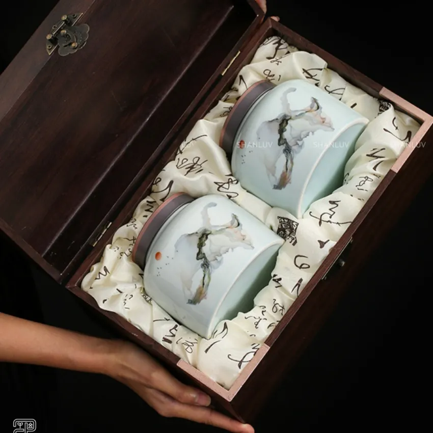Supreme Tea King Gift Box, Touching Vietnamese Heritage, Snow Shan Tea & Oolong Tea Gift Set, Exclusive Gift Box, Corporate Gift, Vietnamese Souvenirs Supreme Tea King Gift Box, Touching Vietnamese Heritage, Snow Shan Tea & Oolong Tea Gift Set, Exclusive Gift Box, Corporate Gift, Vietnamese Souvenirs