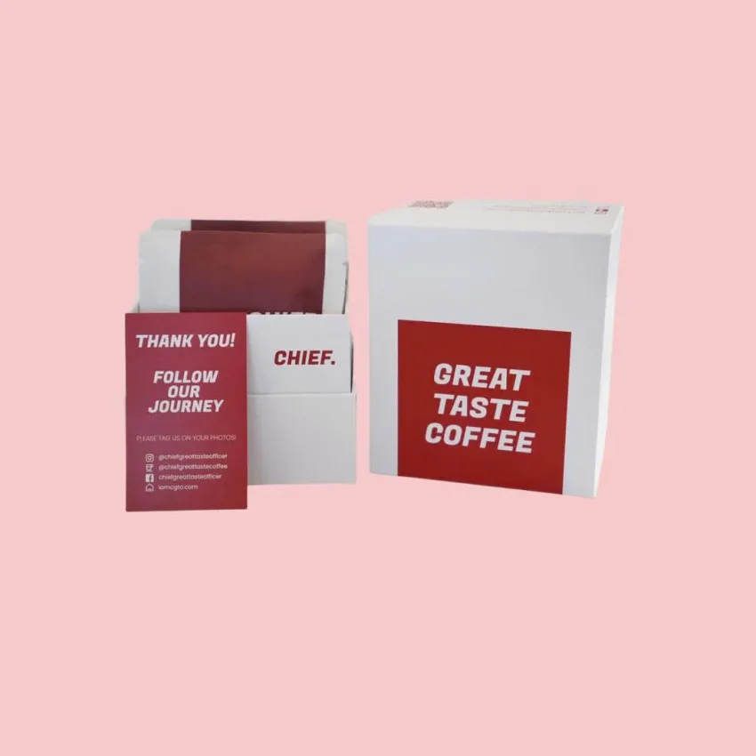 Great Taste Coffee Gift Set, Delicious Flavor Perfectly Preserved Here, Stainless Steel Coffee Cup, Modern Design, Gift For Colleague, Corporate Gift