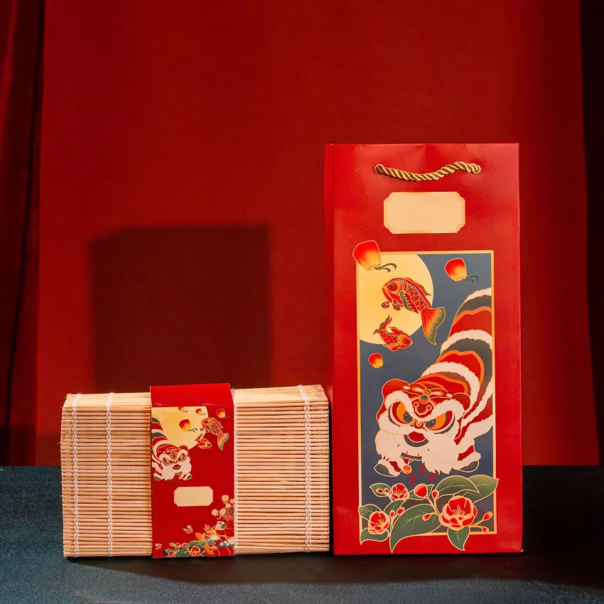 "Full Moon Quartet" Mid-Autumn Gift Box, Honoring Rich Vietnamese Heritage, 2 Mooncakes Gift Box, Unique Rattan Bamboo Box, Partner Gift, Luxury Gift "Full Moon Quartet" Mid-Autumn Gift Box, Honoring Rich Vietnamese Heritage, 2 Mooncakes Gift Box, Unique Rattan Bamboo Box, Partner Gift, Luxury Gift