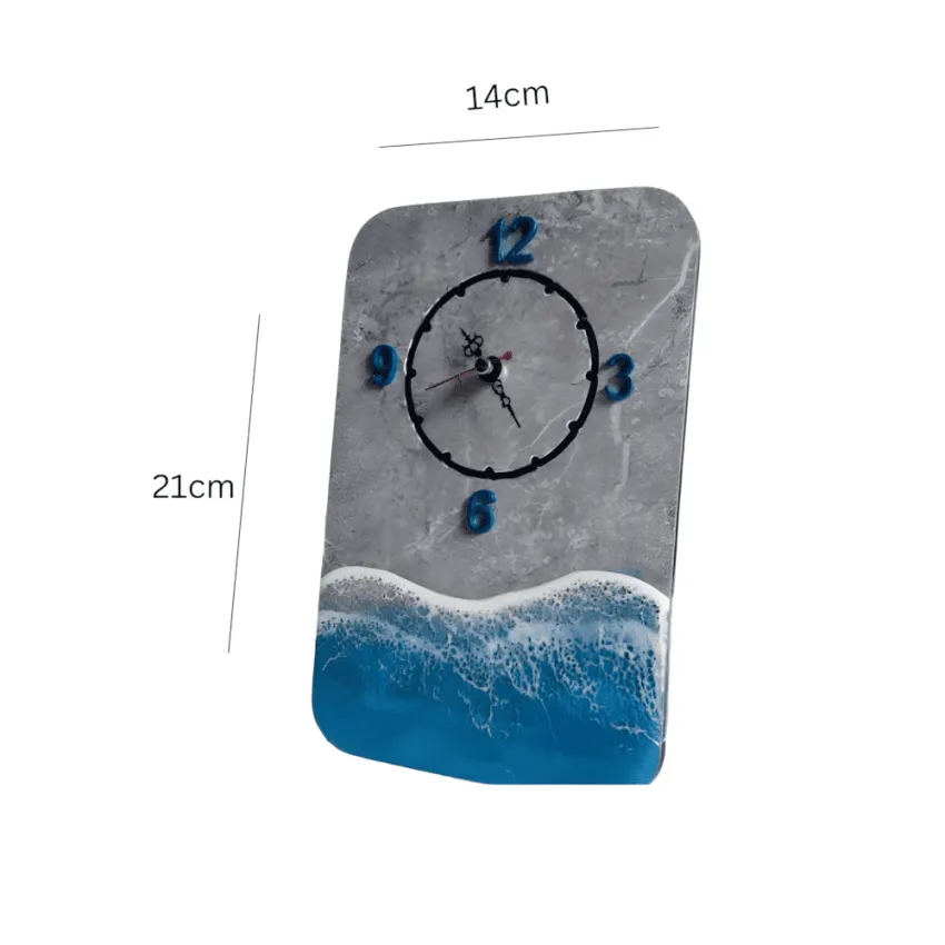 Personalized Epoxy Resin Ocean Wave Desk Clock, Waves Overflowing With Inspiration, Art Clock, Home Decoration, Housewarming Gift, Personalized Gift Personalized Epoxy Resin Ocean Wave Desk Clock, Waves Overflowing With Inspiration, Art Clock, Home Decoration, Housewarming Gift, Personalized Gift