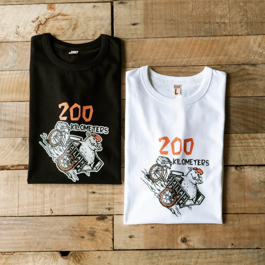 Áo Thun Cotton "200km", Chút Niềm Vui Cho Hành Trình, Áo Phông Họa Tiết Độc Quyền, Áo Phông Unisex, Áo Nhóm, Dễ Phối Đồ, Quà Sinh Nhật Ấn Tượng