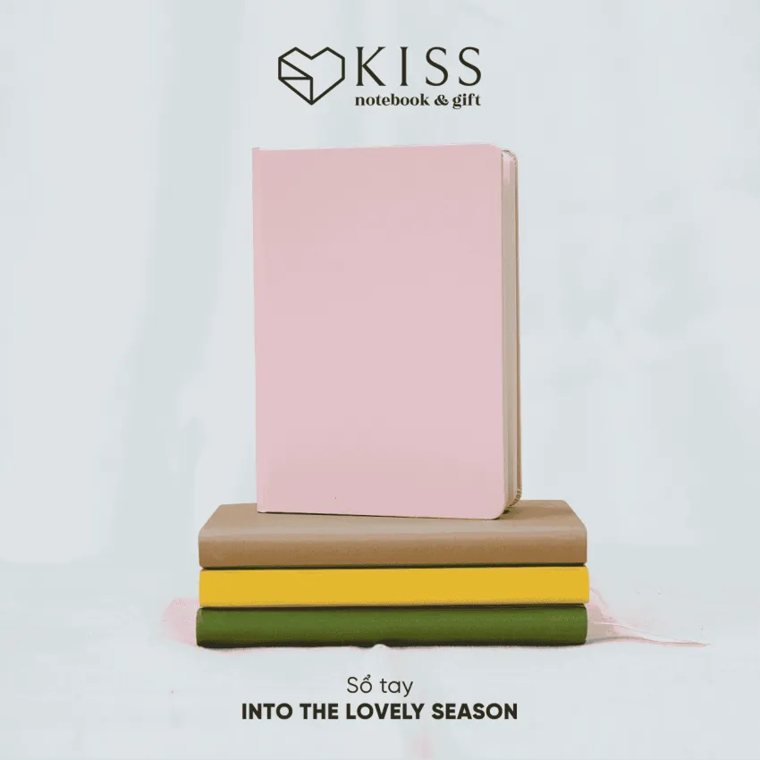 Sổ Tay "Into The Lovely Seasons" Bìa Trơn, Bước Vào Mùa Hè Tươi Mới, Sổ Nhật Ký Cao Cấp, Sổ Tay Bìa Cứng, Quà Lưu Niệm Việt Nam, Quà Tốt Nghiệp Độc Đáo