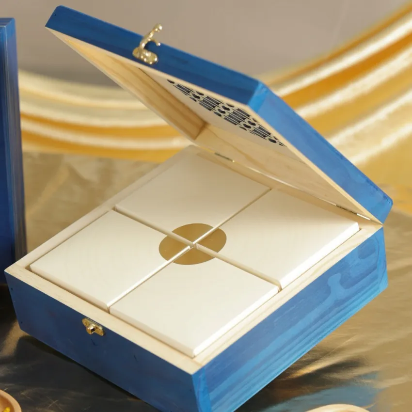 "Blue Moonlit Feast" Mid-Autumn Gift Box, Deep Settled Full Moon Night Memories, 4 Premium Moon Cake Set, Custom Design Mid-Autumn Gift, Corporate Gift "Blue Moonlit Feast" Mid-Autumn Gift Box, Deep Settled Full Moon Night Memories, 4 Premium Moon Cake Set, Custom Design Mid-Autumn Gift, Corporate Gift