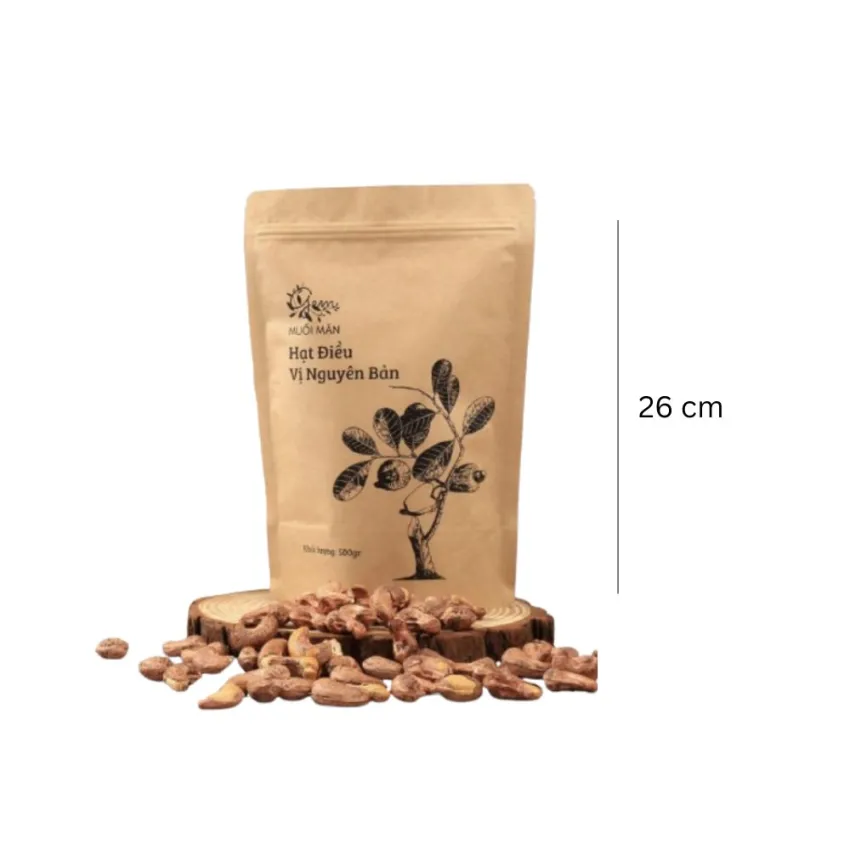 Hộp Quà Hạt Điều & Macca, Món Quà Mộc Mạc Khó Quên, Túi Hạt Điều Rang Muối & Túi Hạt Macca Nứt Vỏ, Quà Tặng Đặc Sản Việt Nam, Set Quà Ăn Vặt Lành Mạnh