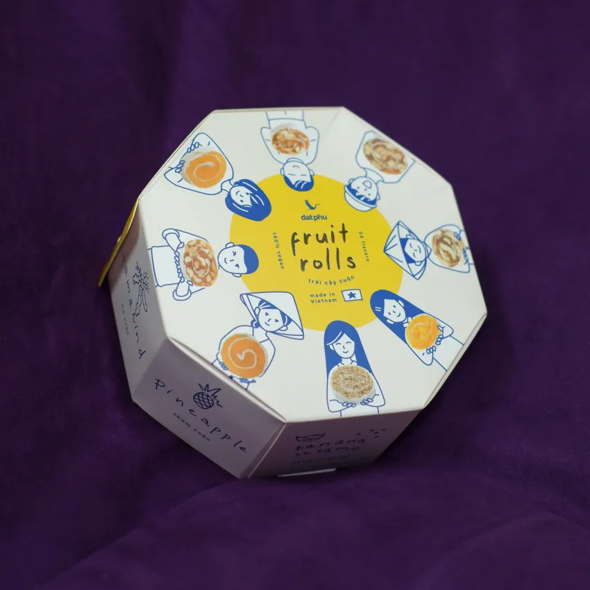 Dong Thap Fruit Roll Candy, 8 Distinctive Fruit Flavors, Dong Thap Specialty, Natural Ingredients, Hometown Flavors, Vietnam Gift, Vietnamese Specialty