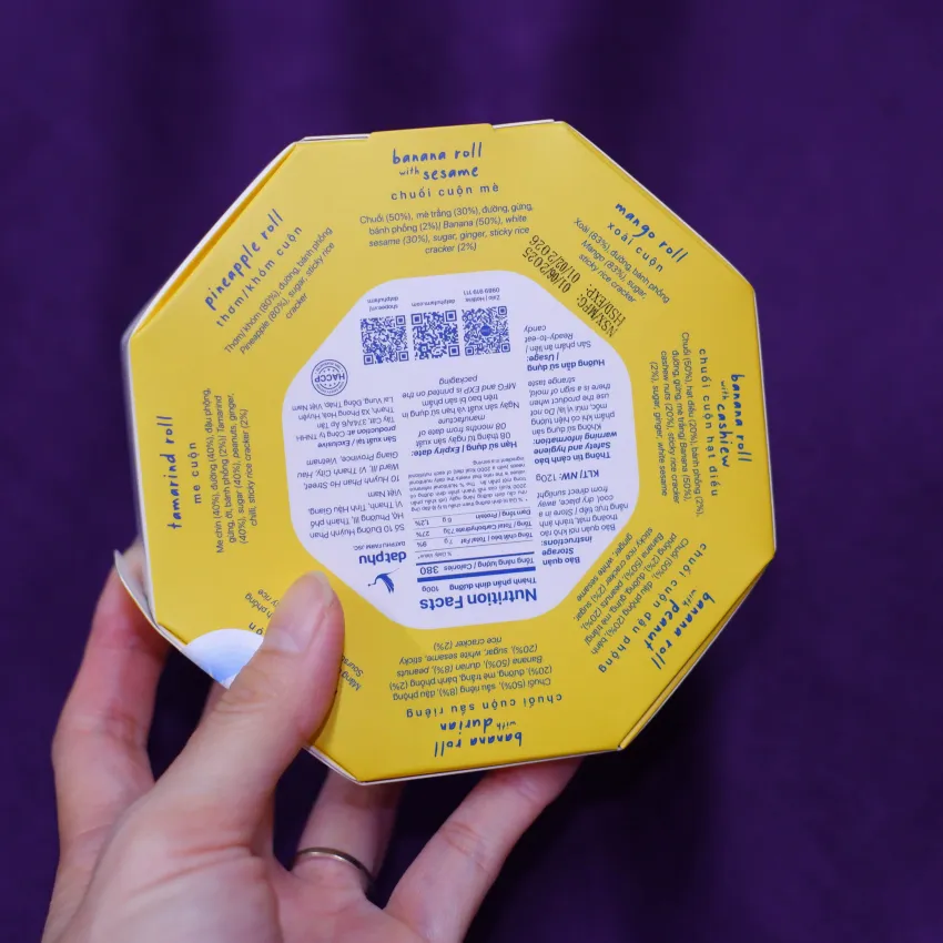 Dong Thap Fruit Roll Candy, 8 Distinctive Fruit Flavors, Dong Thap Specialty, Natural Ingredients, Hometown Flavors, Vietnam Gift, Vietnamese Specialty