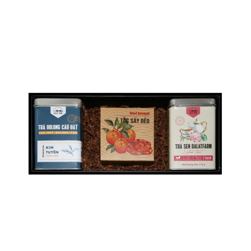 "Tea Journey" Gift Box, Indulge In The Essence Of Vietnamese Tea, Lotus With Oolong Tea & Kumquat Jam Gift Set, Vietnam Souvenir, Specialty Gift "Tea Journey" Gift Box, Indulge In The Essence Of Vietnamese Tea, Lotus With Oolong Tea & Kumquat Jam Gift Set, Vietnam Souvenir, Specialty Gift