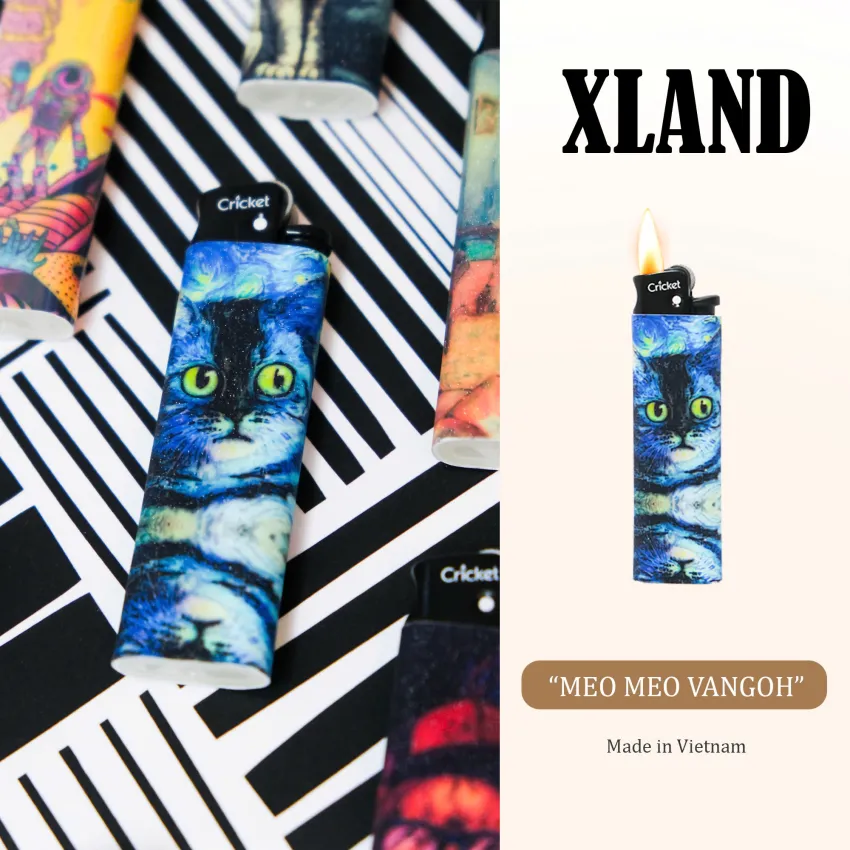 Cat Painting Collection Lighter, An Eye-Catching Accessory, Mysterious And Attractive Style, Unique Patterns, Gift For Friends