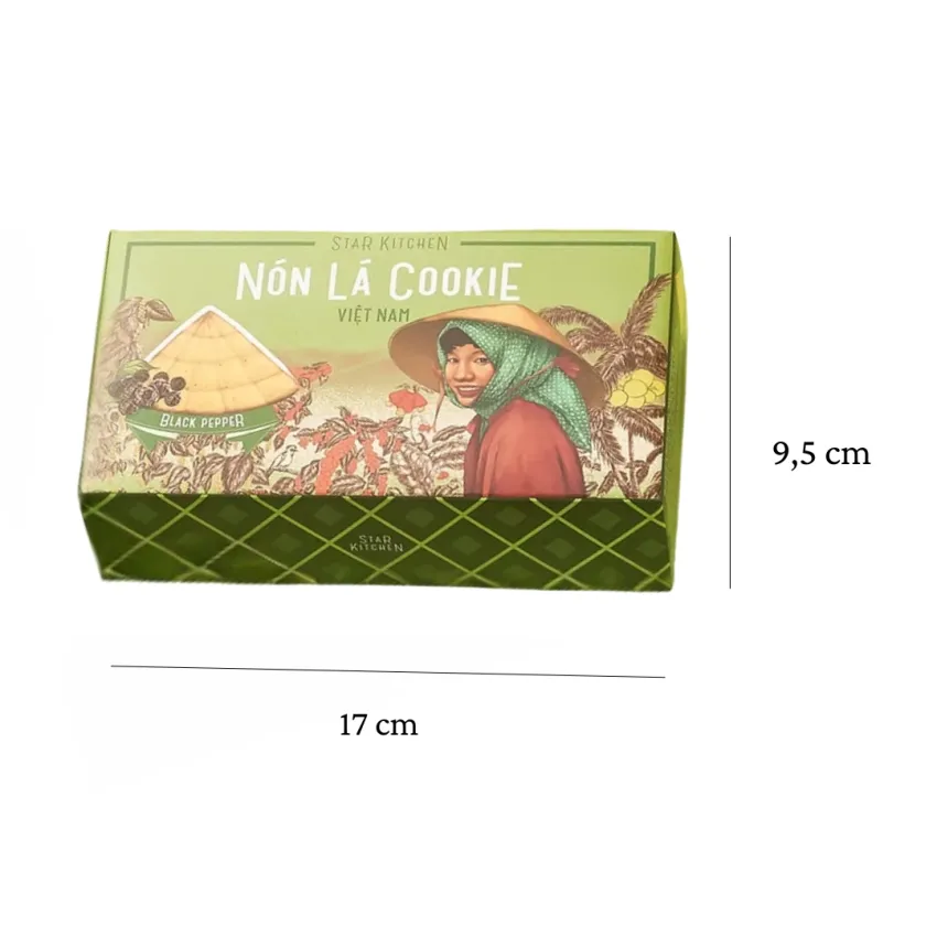 Box Of 8 Non La Cookies, Unforgettable Vietnamese Beauty, Premium Cookies, Vietnam Specialty, Creative Vietnamese Souvenir, Snack Gift for Colleagues Box Of 8 Non La Cookies, Unforgettable Vietnamese Beauty, Premium Cookies, Vietnam Specialty, Creative Vietnamese Souvenir, Snack Gift for Colleagues