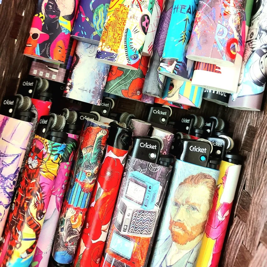 The Art 2 Collection, Cricket Lighter, Artistic Lighter, Sharp Images, Abstract Style, High-quality Product