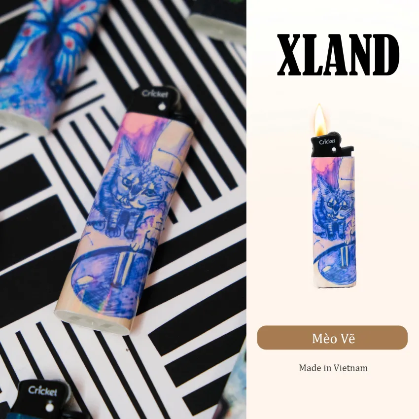 Cat Painting Collection Lighter, An Eye-Catching Accessory, Mysterious And Attractive Style, Unique Patterns, Gift For Friends