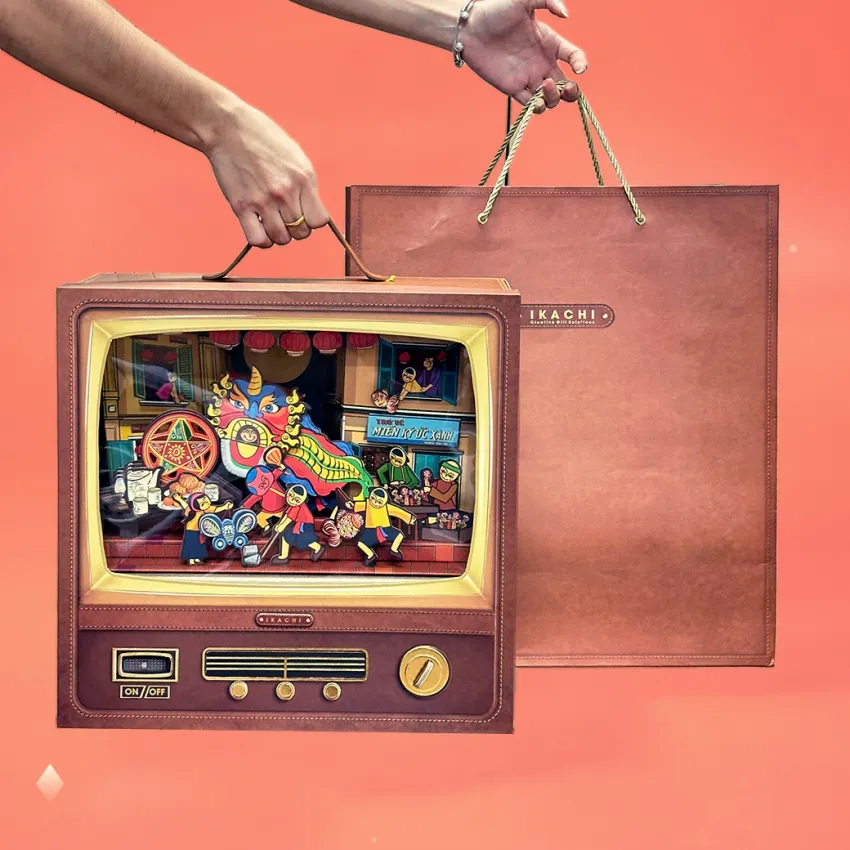 "Land Of Memories" Mid-Autumn Gift Box, Humming Childhood Melodies, Television Design Box, Moon Cakes Box, Moon Festival Gift, Premium Corporate Gift