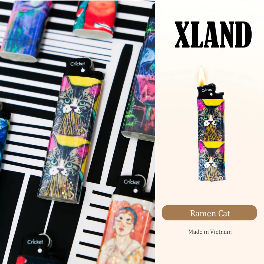 Cat Painting Collection Lighter, An Eye-Catching Accessory, Mysterious And Attractive Style, Unique Patterns, Gift For Friends
