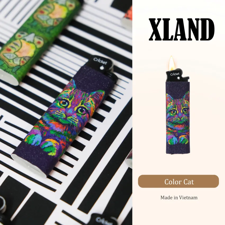 Cat Painting Collection Lighter, An Eye-Catching Accessory, Mysterious And Attractive Style, Unique Patterns, Gift For Friends