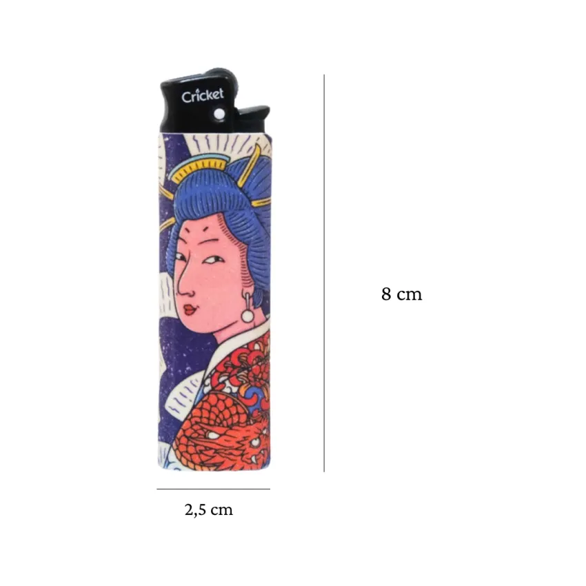The "Geisha" Collection, Cricket Lighter, Artistic Lighter, Unique Product, Stylish Personality, Impressive Accessory