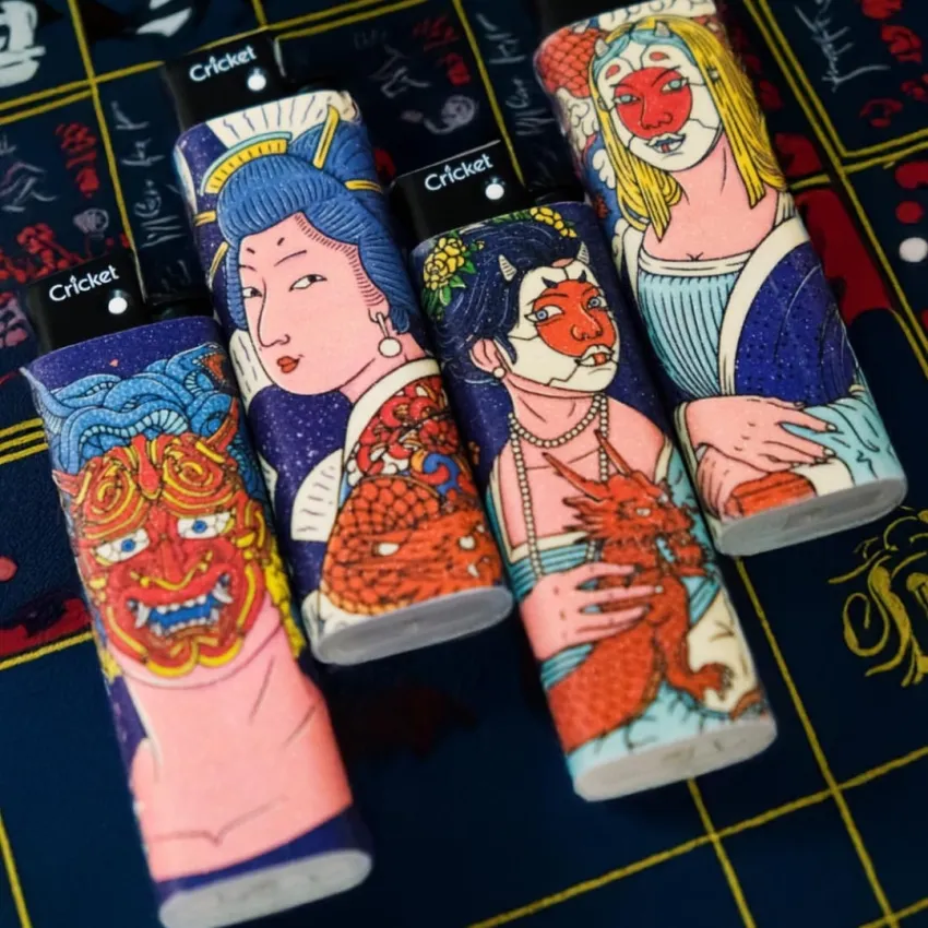 The "Geisha" Collection, Cricket Lighter, Artistic Lighter, Unique Product, Stylish Personality, Impressive Accessory