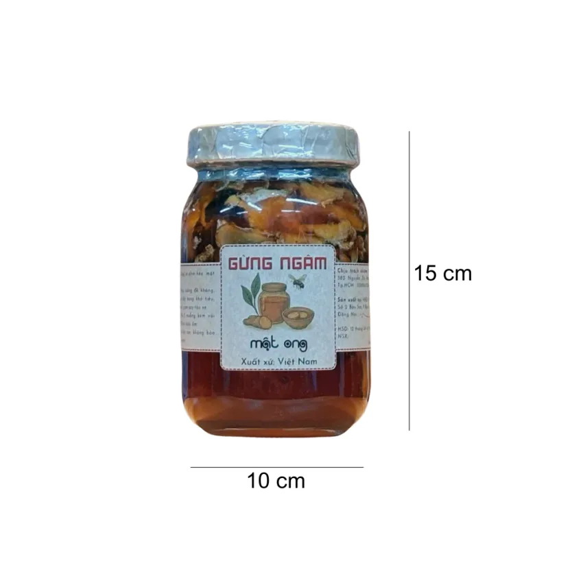 Set Quà Gừng Mật Ong Hộp Tre, 400Ml, Ấm Nồng Cùng Vị Ngọt Tự Nhiên, Hộp Quà Tre Thủ Công, Quà Tặng Sức Khỏe, Đặc Sản Việt Nam, Quà Biếu