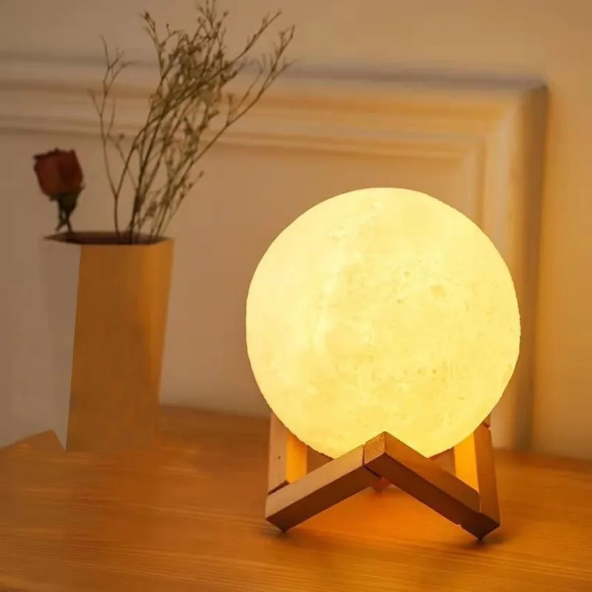“High Moon Season" Mid-Autumn Gift Box, Radiant Moonlight, Set Of 4 Mooncakes & Moon Lamp, Corporate Mid-Autumn Gift, Moon Festival Gift, Vietnamese Gift