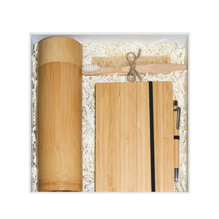 "Eco-Office" Gift Box, Delivering Green Message, Premium Gift Set with Unique Bamboo Office Supplies, High-End Corporate Gift, Vietnamese Souvenir