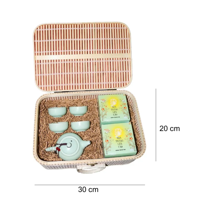 Hộp Quà "Trung Thu An Bình", Êm Ấm Mùa Trăng, Set Quà 2 Bánh Trung Thu & Bộ Ấm Trà, Quà Trung Thu Doanh Nghiệp, Thiết Kế Riêng, Quà Trung Thu Cho Gia Đình Hộp Quà "Trung Thu An Bình", Êm Ấm Mùa Trăng, Set Quà 2 Bánh Trung Thu & Bộ Ấm Trà, Quà Trung Thu Doanh Nghiệp, Thiết Kế Riêng, Quà Trung Thu Cho Gia Đình