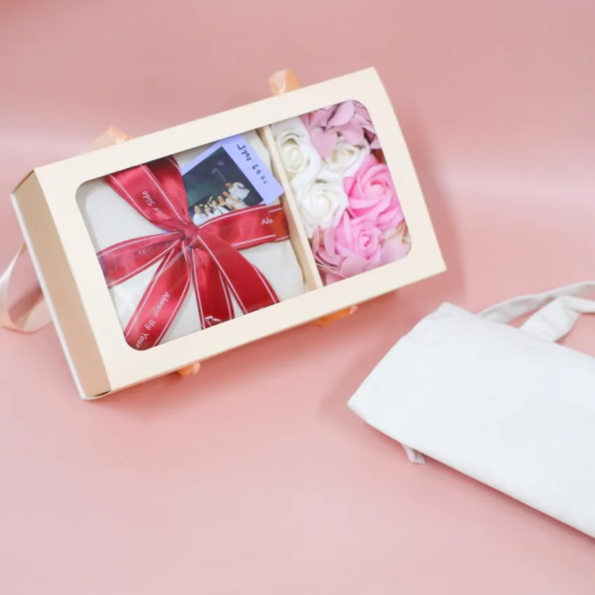 "Floral Tote" Gift Set, Memorable Women's Day Gift, Custom Tote Bag, Elegant Gift Box For Her, Gift For Women, Personalized Gift Box For Girlfriend