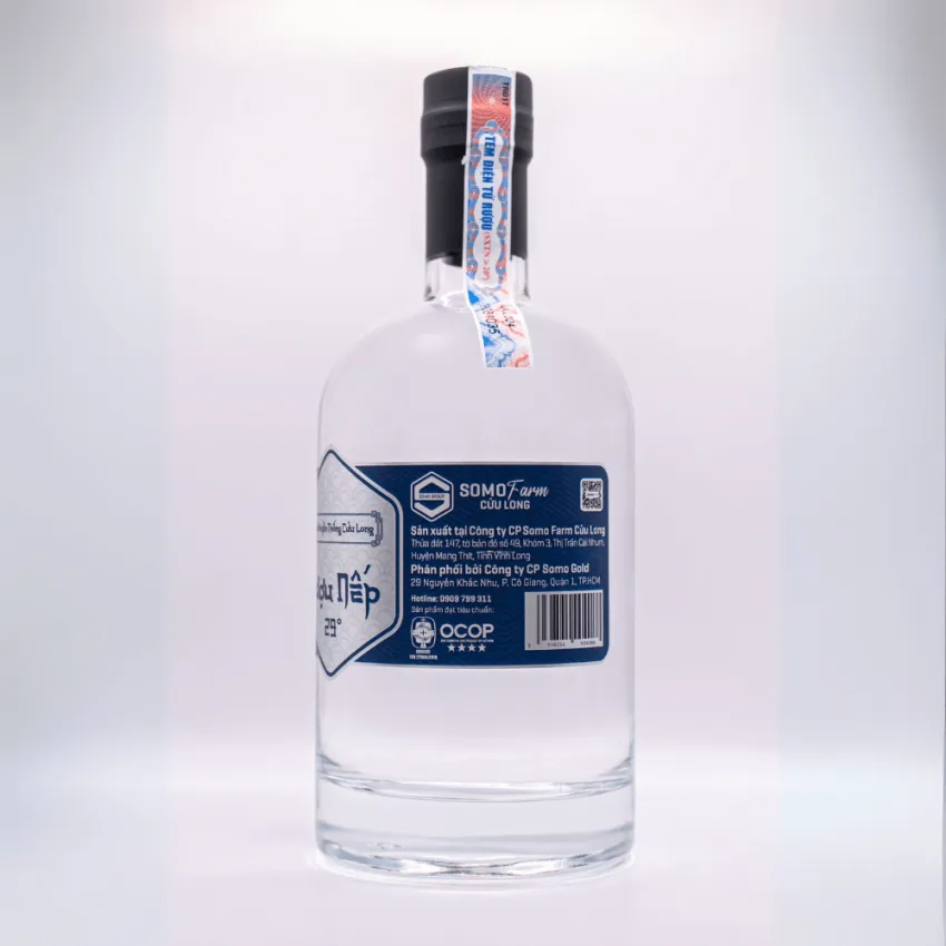 Cuu Long Traditional White Glutinous Rice Wine 500ml, Filled With Essence, Southern Vietnam Specialty Rice Wine, Classic White Rice Wine, Vietnamese Gifts