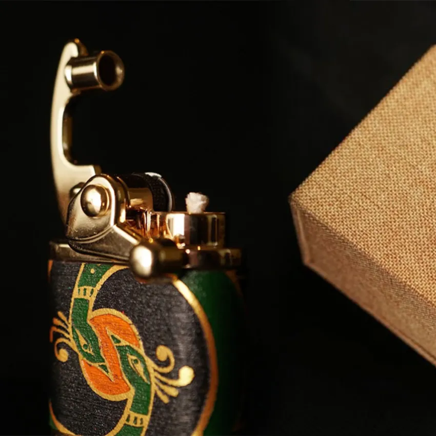 Well and High-placed Hand-drawn Leather Lighter, Art Lighters, Leather Accessories, Handmade Gifts, Aesthetic, Unique Gift, Personalized Gifts