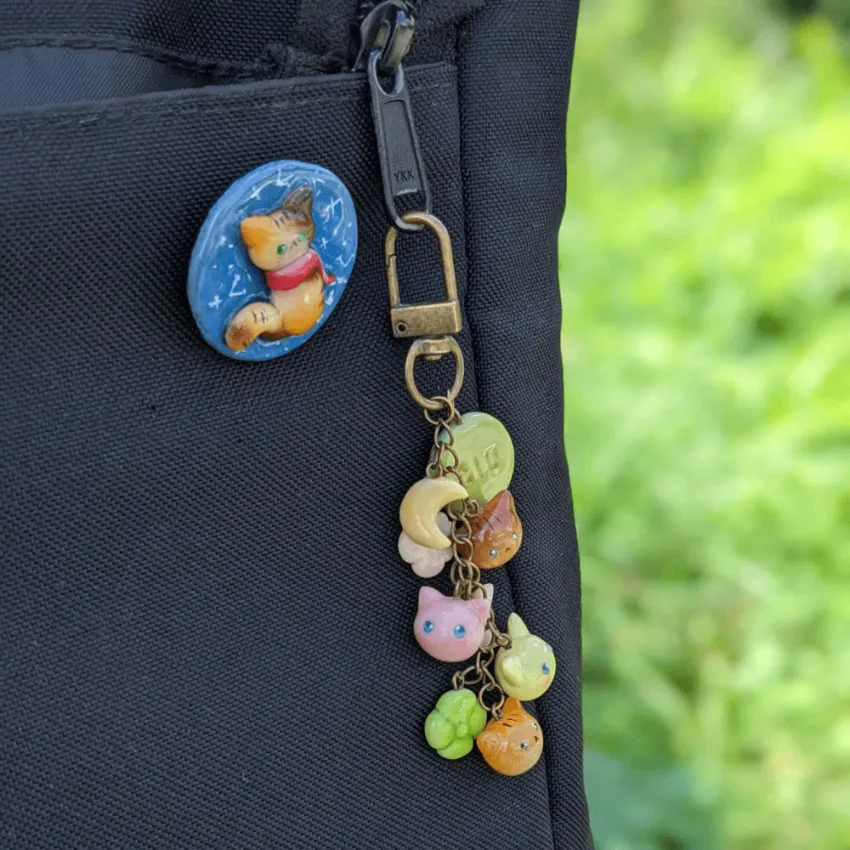 "Lovely Garden" Clay Gift Combo, Set Of Keychain & Earrings, Hipper & Phone Charm, Cute Handmade Accessories, Vietnamese Souvenir, Birthday Gifts "Lovely Garden" Clay Gift Combo, Set Of Keychain & Earrings, Hipper & Phone Charm, Cute Handmade Accessories, Vietnamese Souvenir, Birthday Gifts