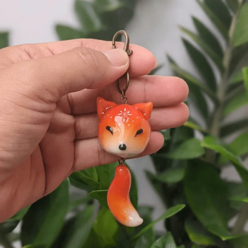 Clay Animal Charm for Keychain