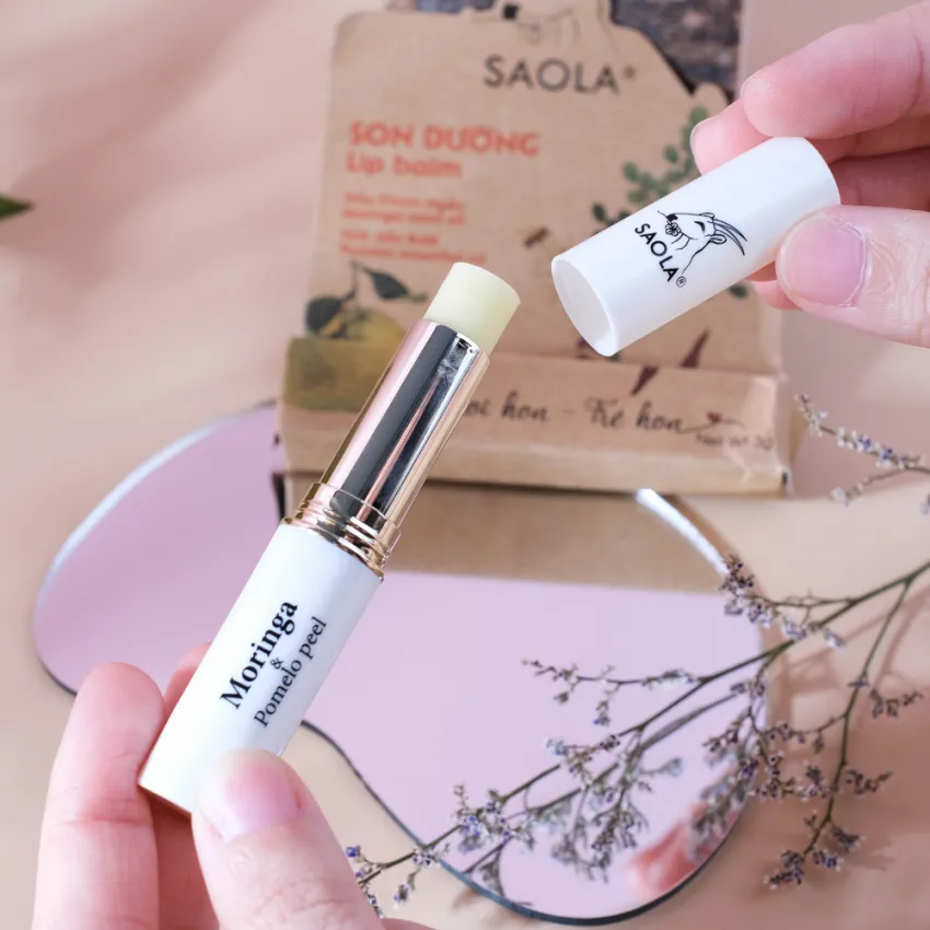 Saola Lip Balm, All-Natural Moisture for Soft, Kissable Lips, Perfect Gift for Women, Natural Lip Balm, Moisturizing Lip Balm