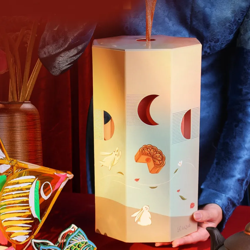 "Wings Call The Wind" Mid-Autumn Gift Box, Wrapping Traditional Moon Festival Memories, Lantern Gift Box With Cake, Vietnamese Souvenirs, Gift For Partner