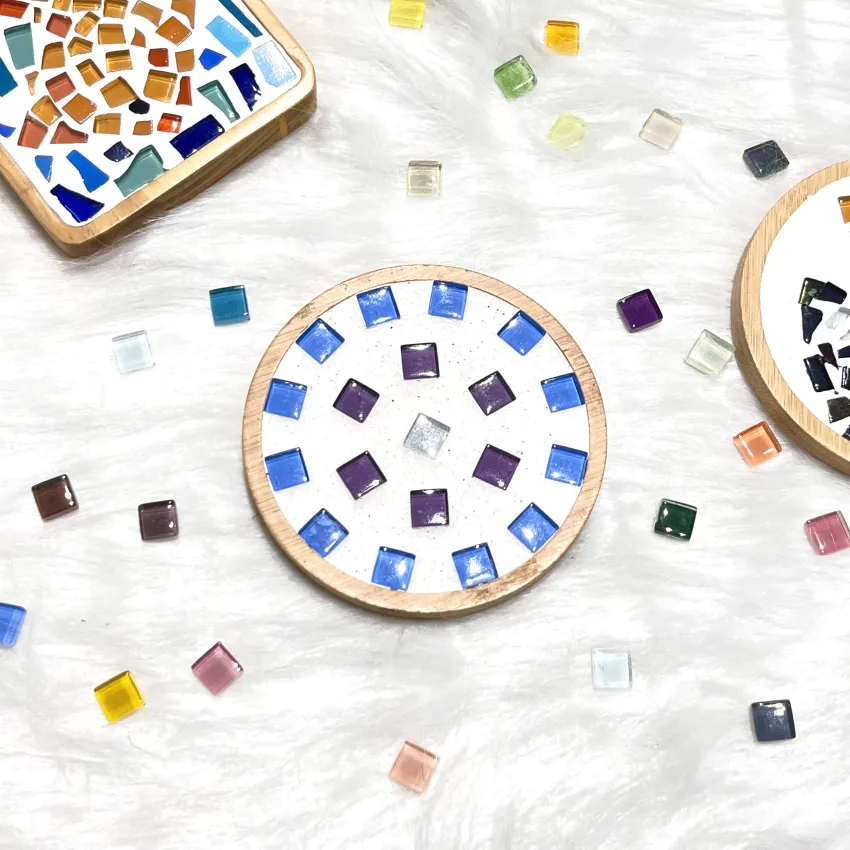 Q-Eco DIY mosaic coaster set provides home craft art experience for making unique coasters at home, combining creative DIY toy elements with eco-friendly materials as distinctive handcrafted gift. Q-Eco DIY mosaic coaster set provides home craft art experience for making unique coasters at home, combining creative DIY toy elements with eco-friendly materials as distinctive handcrafted gift.