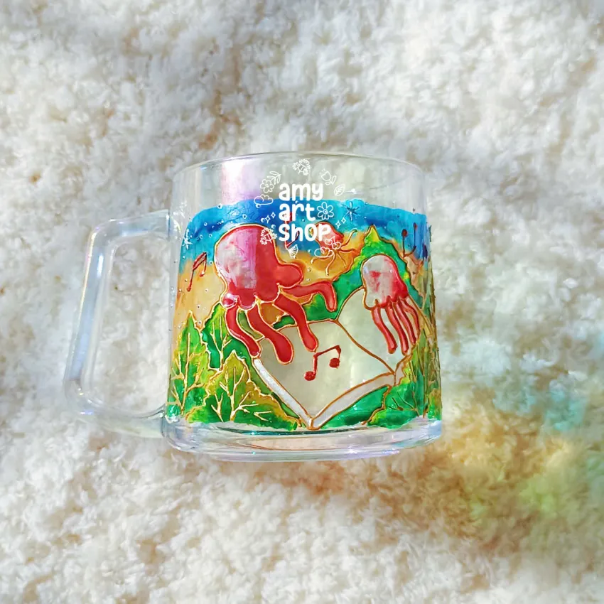 Ly thủy tinh vẽ tay Vũ Điệu Bạch Tuột Rực Rỡ vẽ tên theo yêu cầu, ly nghệ thuật văn phòng cốc thủ công quà tặng cá nhân hóa sinh nhật Ly thủy tinh vẽ tay Vũ Điệu Bạch Tuột Rực Rỡ vẽ tên theo yêu cầu, ly nghệ thuật văn phòng cốc thủ công quà tặng cá nhân hóa sinh nhật