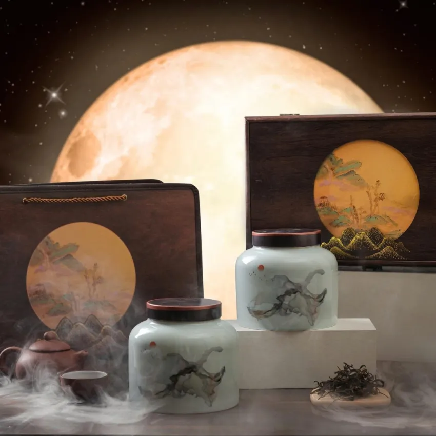 Supreme Tea King gift box touching Vietnamese heritage, snow Shan tea and oolong tea gift set exclusive gift box corporate gift as Vietnamese souvenirs Supreme Tea King gift box touching Vietnamese heritage, snow Shan tea and oolong tea gift set exclusive gift box corporate gift as Vietnamese souvenirs
