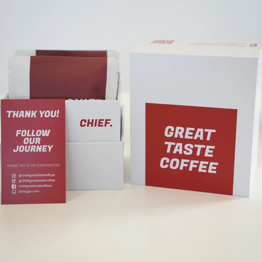 Cà phê túi lọc Greate Taste hộp 10 túi lọc hương vị thượng hạng, hạt Arabica Việt Nam và Ethiopia  - Cà phê cao cấp quà tặng đồng nghiệp