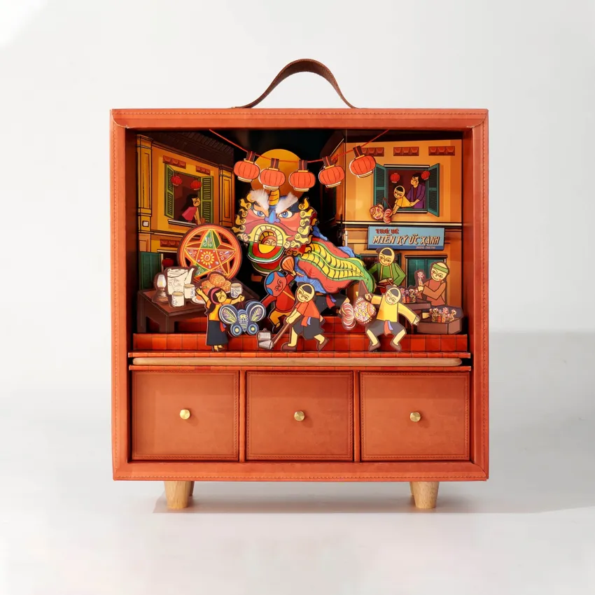 Land Of Memories Mid-Autumn gift box humming childhood melodies, television design box moon cakes box moon festival gift as premium corporate gift Land Of Memories Mid-Autumn gift box humming childhood melodies, television design box moon cakes box moon festival gift as premium corporate gift
