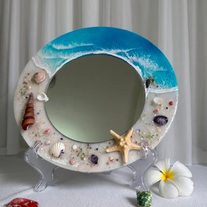 Gương sóng biển epoxy resin đính chữ theo yêu cầu sống động từ hơi thở, gương trang trí độc đáo thủ công quà tân gia cá nhân hóa Gương sóng biển epoxy resin đính chữ theo yêu cầu sống động từ hơi thở, gương trang trí độc đáo thủ công quà tân gia cá nhân hóa