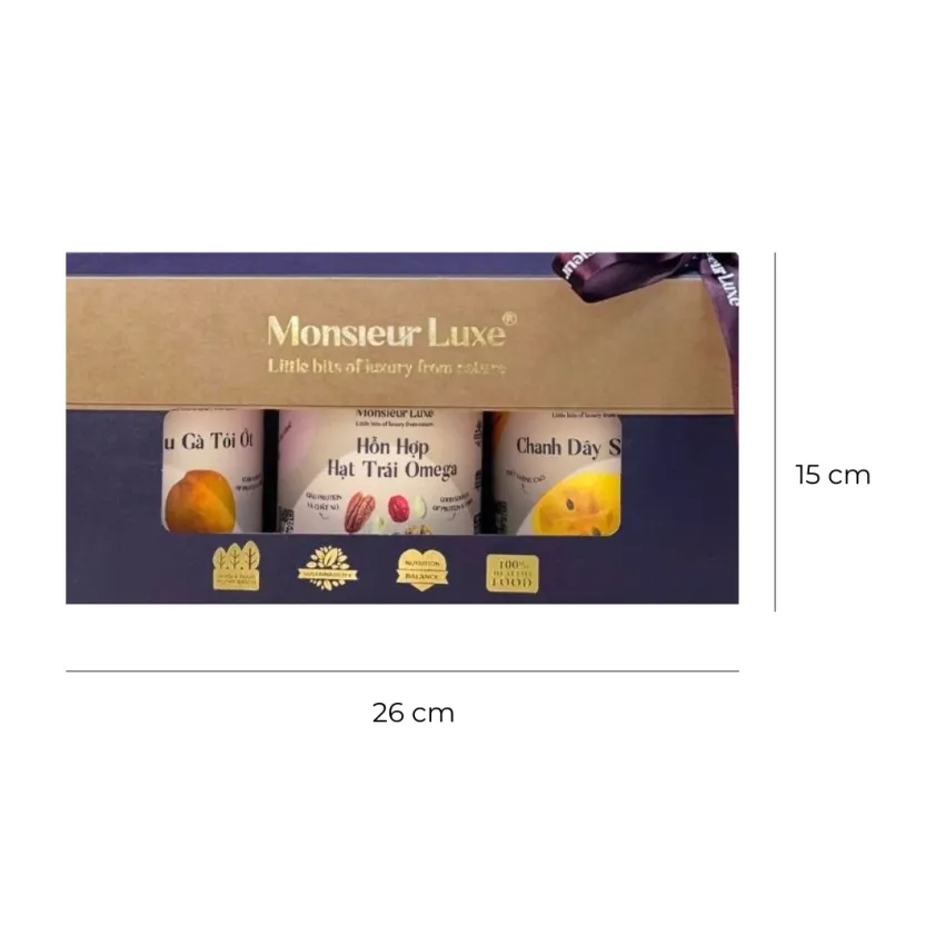 Hộp Quà "Hoàn Mỹ", Yêu Thương Qua Những Thức Quà Đặc Sản, Combo Chanh Dây Sấy Dẻo Và Các Loại Hạt Cao Cấp, Set Quà Doanh Nghiệp, Đặc Sản Việt Nam