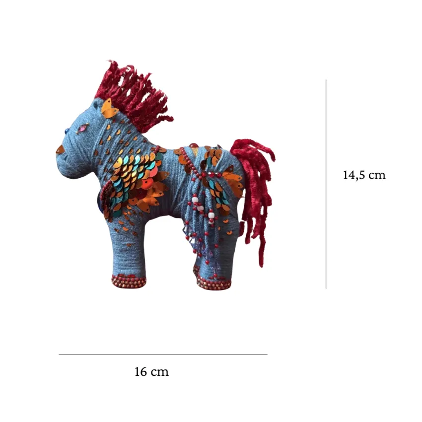 Deep Sea Version Cloud Horse, 16.5 x 14.5CM, Strong & Persistent Character, Handcrafted Wool Horse, Decorative Item, Feng Shui Gift, Handmade Gift Deep Sea Version Cloud Horse, 16.5 x 14.5CM, Strong & Persistent Character, Handcrafted Wool Horse, Decorative Item, Feng Shui Gift, Handmade Gift