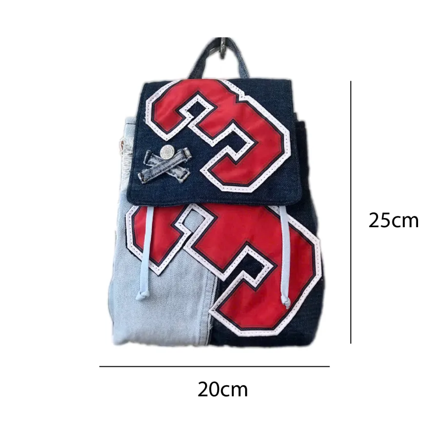 Mini Number 3 Backpack From Old Jeans, Perfect Way To Express Personal Style, Unique Backpack, Sustainable Fashion Accessory, Creative Birthday Gift Mini Number 3 Backpack From Old Jeans, Perfect Way To Express Personal Style, Unique Backpack, Sustainable Fashion Accessory, Creative Birthday Gift