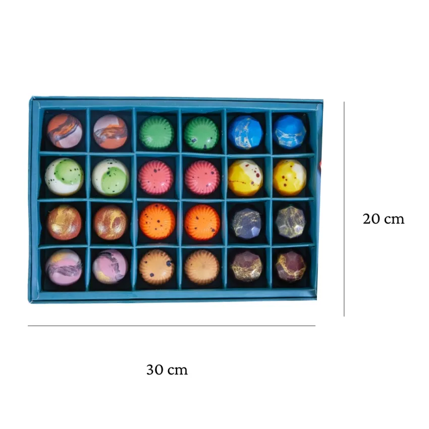 24-Piece Bonbon Chocolate Box, Flavors You've Never Seen Before, Vietnamese Specialty Chocolate Set, Luxury Packaging, Vietnamese Specialty Gift 24-Piece Bonbon Chocolate Box, Flavors You've Never Seen Before, Vietnamese Specialty Chocolate Set, Luxury Packaging, Vietnamese Specialty Gift