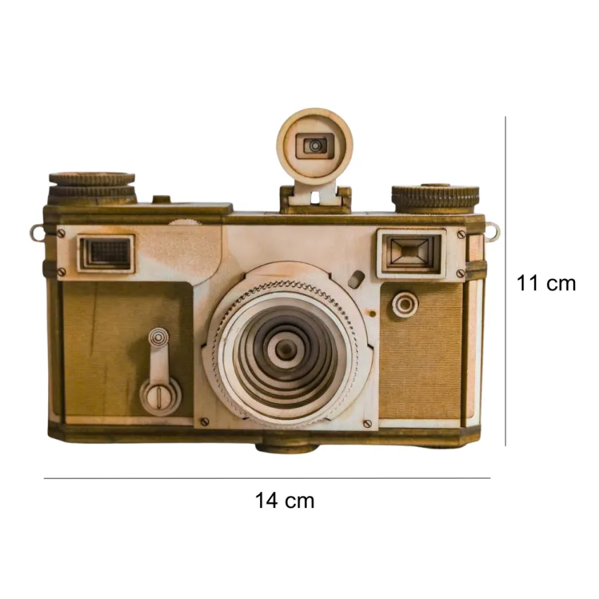 Real Scale C.KE.4A.L Wooden Camera Assembly Model, Surprisingly Realistic, 112-Operation Wood Model, Thinking Toy, Home Decoration, Vietnamese Souvenirs