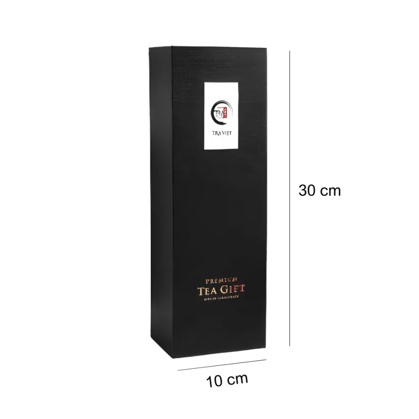 Hộp Quà Trà "Phát Lộc" Giấy Gân Nổi Mỹ Thuật, Tri Ân Đặt Vào Từng Chi Tiết, Set Quà 3 Hộp, Trà Việt, Hộp Quà Biếu Cao Cấp Kèm Túi, Quà Tặng Doanh Nghiệp