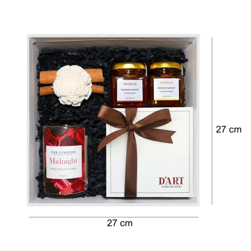 Hộp Quà "Sweet Time", Niềm Vui Qua Từng Tầng Vị, Set Quà Nến Thơm Kèm Mật Ong & Socola, Quà Tặng Đặc Sản Việt Nam, Quà Tặng Doanh Nghiệp Cao Cấp Hộp Quà "Sweet Time", Niềm Vui Qua Từng Tầng Vị, Set Quà Nến Thơm Kèm Mật Ong & Socola, Quà Tặng Đặc Sản Việt Nam, Quà Tặng Doanh Nghiệp Cao Cấp