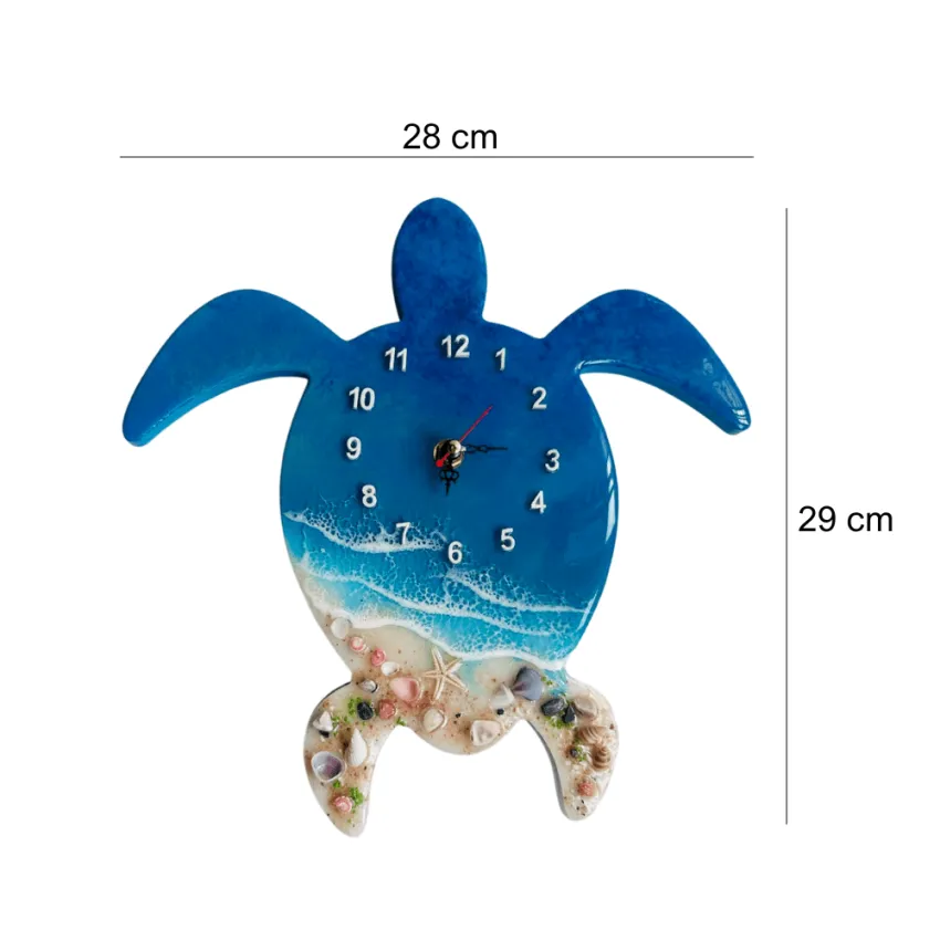Đồng hồ treo tường Đàn Rùa epoxy resin, thủ công độc đáo, món quà tân gia ấn tượng, quà cho bé. Đồng hồ treo tường Đàn Rùa epoxy resin, thủ công độc đáo, món quà tân gia ấn tượng, quà cho bé.
