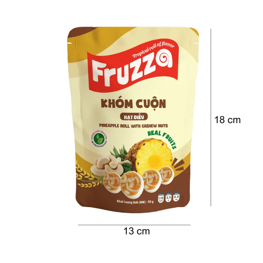 Combo 5 Fruzza Tropical Roll Of Flavor, Fresh Energy Boost, Mango & Pineapple With Mixed Flavors, Healthy Snack, Vietnamese Specialty, Sweet Gift Combo 5 Fruzza Tropical Roll Of Flavor, Fresh Energy Boost, Mango & Pineapple With Mixed Flavors, Healthy Snack, Vietnamese Specialty, Sweet Gift